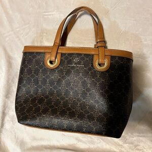 Nanette Leopore Brown and Tan Satchel/ Crossbody Bag